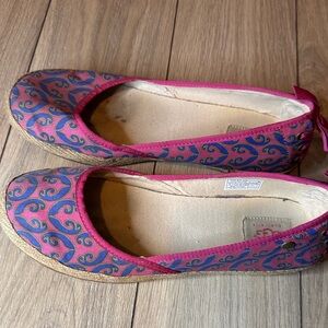 UGG Pink and Blue  Flats